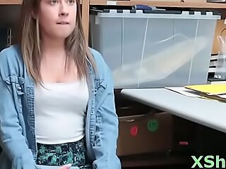 Mischievous teen girlie Brooke Bliss's fanny in sex action