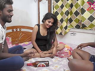 3 some sex.. Hot milky sonali plays with 2