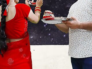 Karva Chauth Special: Newly married priya had First karva chauth sex and had blowjob under the sky with clear Hindi