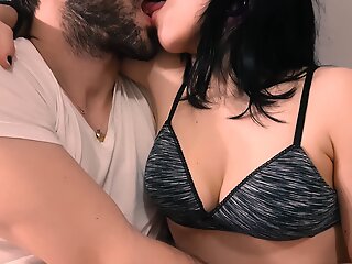 HOT KISSING ask pardon my rommate horny until a catch ORGASM