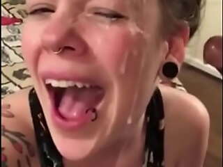 Lawful life-span teenager Slut Takes A Massive Drenched Facial spunk fountain