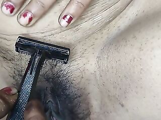 Desi pussy hair remove chut shaving cute village sexy indian girl in hot nighty