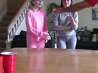 A sexy tomfoolery strip pong turns hardcore fast