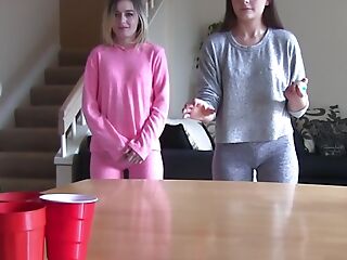 A dispirited game of strip pong turns hardcore fast