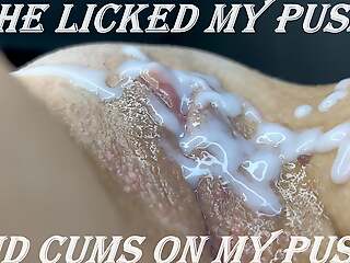 Licked my pussy added to cumming my pussy!