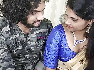 Kerala hot half saree romance with sexual intercourse by Vaishnavy and Sharun Raj, Mallu hot couple kerala half saree romance with sexual intercourse