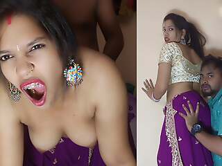 Sexy indian odia housewife and step fellow-man explanations copulation relation in bed room (Desi wife romance and sex)