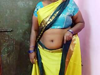 desi tamil beautiful wife saree changing video