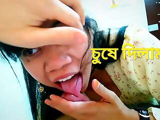 Bangladeshi horny GF give blowjob her BF and did enjoying sex.