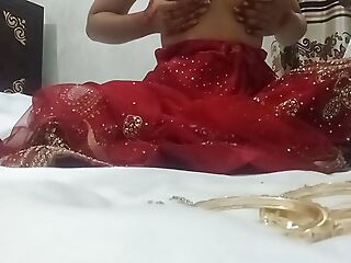 First Night Be expeditious for Bengali Marriage wedding night, romantic couple coitus video