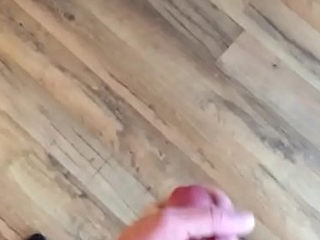 Jerking my big hard throbbing cock and shooting a massive cumshot on my hardwood floor cumshot is at end be expeditious for video enjoy!
