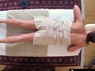 Sexy teen babe sucks and fucks readily obtainable an obstacle massage table 5