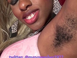 Ebony Anal Fart Crow's-foot Dad Face and Hairy Armpits Teen Ass Worship Big Tits